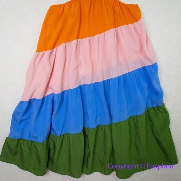 Eloquii Rainbow Tiered Dress With Cutouts, size 22 - Picture 5 of 16